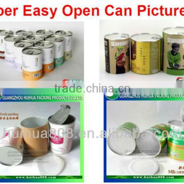 Food Canning Cans Customized Airtight Paper Can