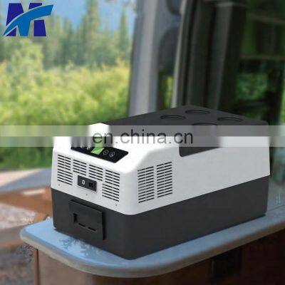 Quiet and Low Noise Home AC and Car 12/24v dc Dual Use 15L 16 Quart Car Cooler Refrigerator With LCD Temperature Control photo-2