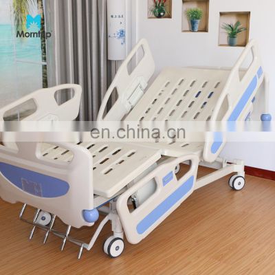 Great Standard Medical Furniture Metal Bed Cama Clinica ABS 4 Crank 5 Function Icu Nursing Hospital Bed For Patient