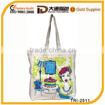 2014 NEW design recycled print cotton bags/cotton tote bags/cotton shopping bags