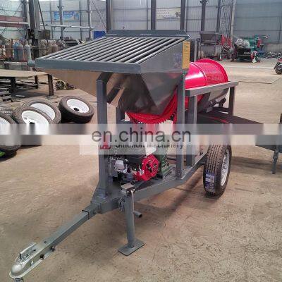 High Efficiency 5-10 Tons Small Mobile Gold Washing Screen for Cambodia