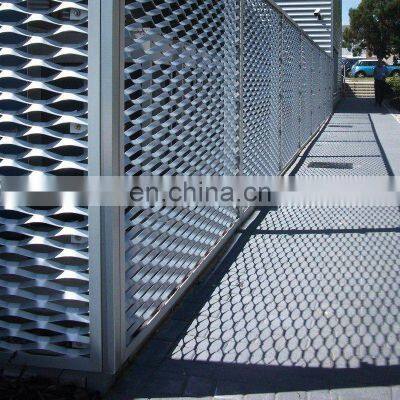 PVC Coated Expanded Metal Security Fence with Ornamental Pickets