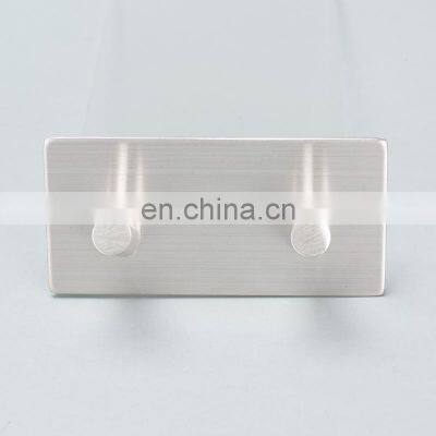 Direct Factory Supply Customized Logo Stainless Steel Kitchen Wall Hanger Bathroom Wall Mounted Double Hooks For Hanging photo-5