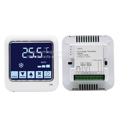 Hotowell Ec Fan Motor FCU Controller Digital room Thermostat for fan coil unit