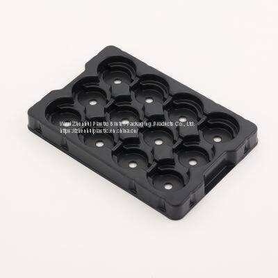 Black Plastic Blister Trays for Electric Parts Vacuum Forming Blister Packaging Tray Material PS