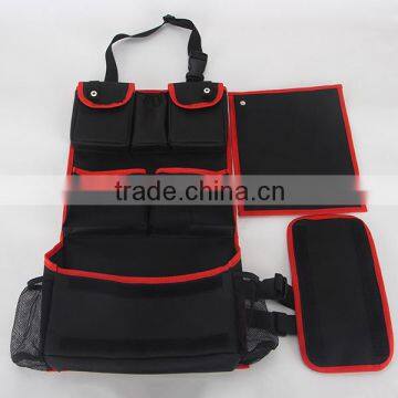 New Design Car Seat Organizer Custom Low MOQ Back Seat Car Organizer With Detachable Clear Table Holder (Touch Screen Pocket) photo-2