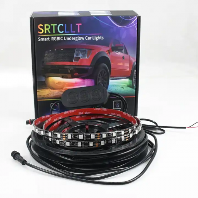 DC12V 252 Leds Dreamful Car Lights Outside IP65 Ambience Led Light Strip Bluetooth Addressable Car Underglow Light Kit photo-2