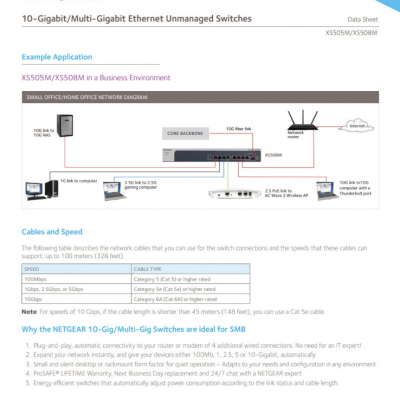 Netgear Netgear XS505MXS508M Multi-gigabit Five-speed Switch Non-network Management Compatibility photo-3