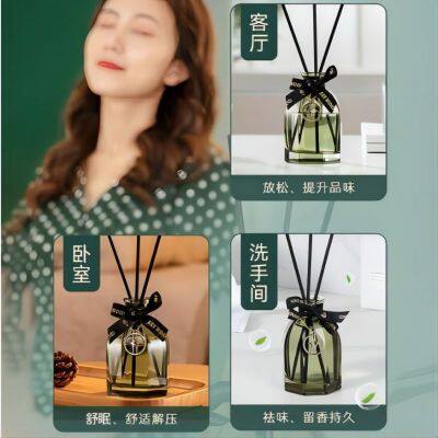 Aromatherapy Perfume Essential Oil Household Bedroom, Office, Living Room, Toilet, Deodorant, Long-lasting Fragrance Round Bottle photo-3