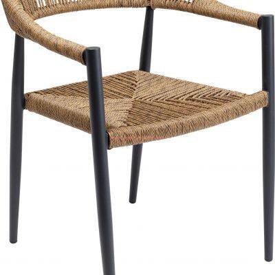 Outdoor Dining Chairs Wicker Aluminium All Whether Arm Chair