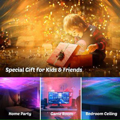 Dinosaur Egg Star Projector Galaxy Auora Projector Night Lamp With BT Speaker Smart White Noise Machine Special Gift For Kids photo-3