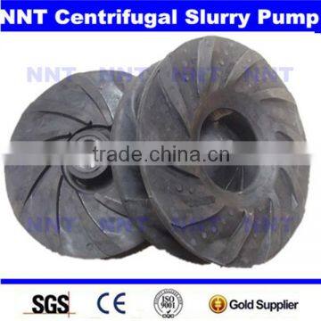 Single stage sand slurry pump rubber impeller & A05 volute liner China NNT