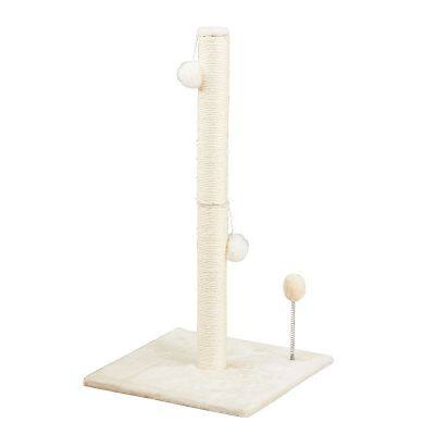 Meow Love Cat Scratching Tree Plush Interactive Cat Toy Scratching Post Simple Style Exercise