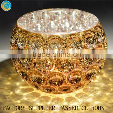 online shiny gold crystal glass candle holders for bar deco wedding centerpieces                        
                                                Quality Choice