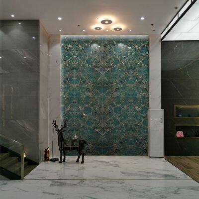 Amazon green sintered stone slab wall decoration luxury sintered stone slabs