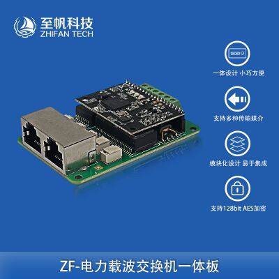 Power Line Carrier Switch, POE (Power over Ethernet), RJ45 Standard Ethernet Port for Power Supply, 100Mbps Communication Module for Underwater Robots
