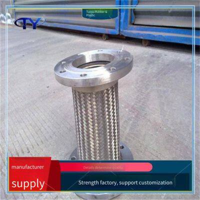 High-pressure Resistant Flange Metal Hose, Ptfe Corrugated Flexible Connection, for Chemical Industry, Waterproof and Insulating photo-5