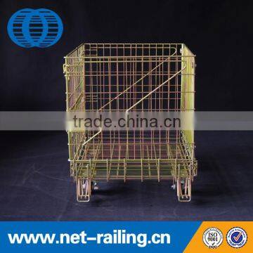 Large Storage Mesh Steel Container With 4 Wheel photo-2