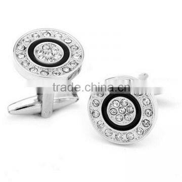 high end high quality popular disign crystalline metal magnetic cufflinks for ladies1608