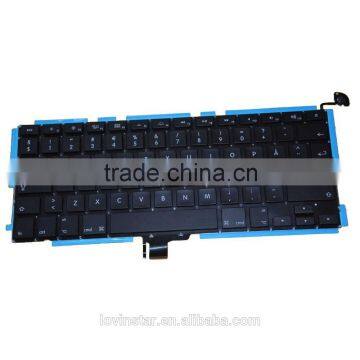 Hot Selling instrument Handmade DK Danish Layout keyboards Replacement For Laptop Macbook Pro 13" A1278 2009-2012