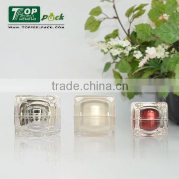 facny acrylic jar 15g 30g 50g with beautiful decoration