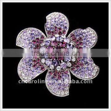 2012 New Design Vintage Orchid Diamond Brooch