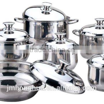 12 PCS stainless steel cookware set