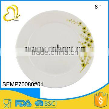 high purity porcelain imitating 8" round melamine flat plates for dinner                        
                                                Quality Choice