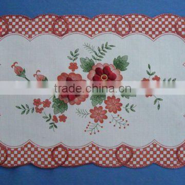 100%polyester embroidery doily houseware household textile