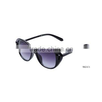 New Fashion Gold Silver Frame Color with Black Polycarbonate Frames Sunglasses