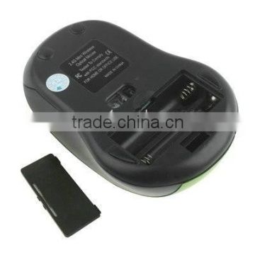 Shenzhen Wholesales 2.4GHz Wireless Optical Mouse with USB Receiver, Plug and Play