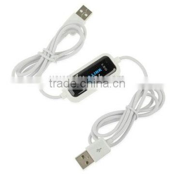 High Speed USB 2.0 Data Link Cable, PC to PC Data Share, Plug and Play