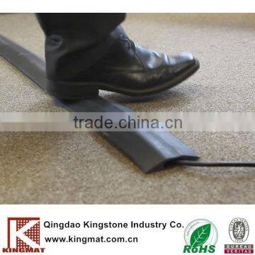 Temporary traffic rubber cable tray list floor cover