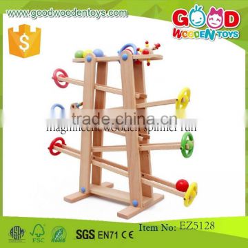 hot sale magnificent wooden spinner run toys OEM kids funny toys wooden game toy EZ5128