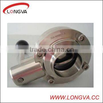 handle operated butt weld butterfly valve price