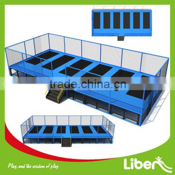 Commercial Use Popular and Hot Selling European Standard Cheap Indoor Rectangular Jumping Trampoline Park with Enclosure