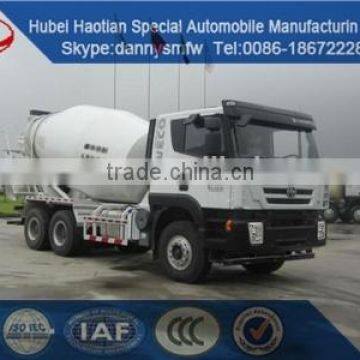 IVECO High quality 12cbm 8*4 lower mixing truck self loading concrete mixer truck price