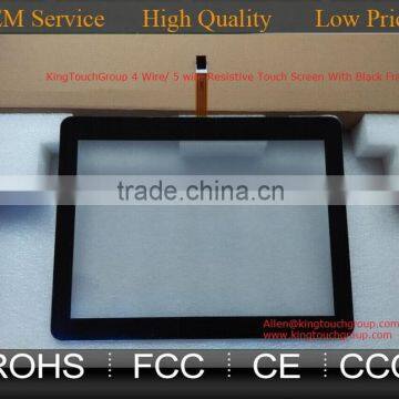 CE, FCC,RoHS approved 15.6 inch 5 wire resistive touch screen, 5 wire touch screen, 5 wire touch panel, 5 wire touch frame kit