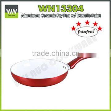 2016 new design ceramic frying pan induction stone pan pressed ceramic fry pan