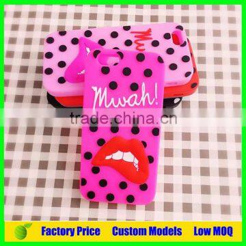 Sexy red lip custom Silicone mobile 3d phone case for Sony Xperia Z1 L39h phone back cover case