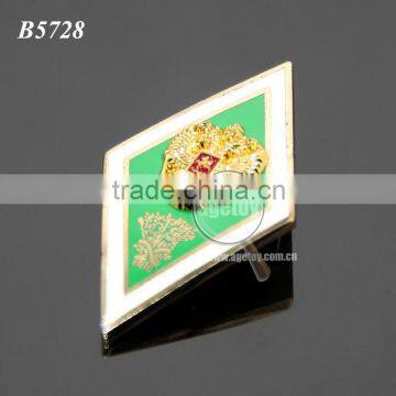 High Quality University School Russia Moscow Uniform Label Pin Gold Eagle Souvenir Emboss Metal Safety PIn Badge photo-6