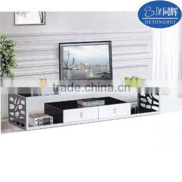 luxury home furnitures plasma tv glass table TV818