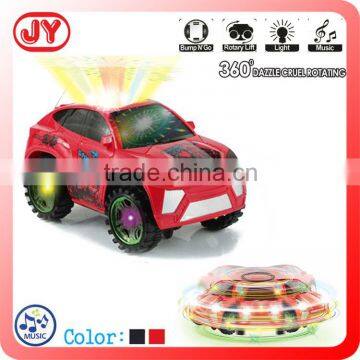 360 rotating plastic battery operated toy car for kids