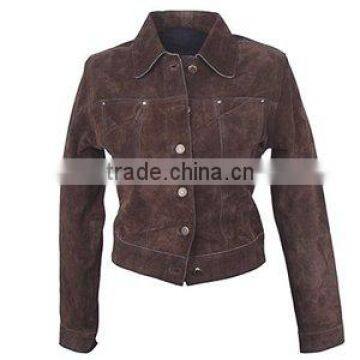 Good Quality Women's Brown Leather Jacket