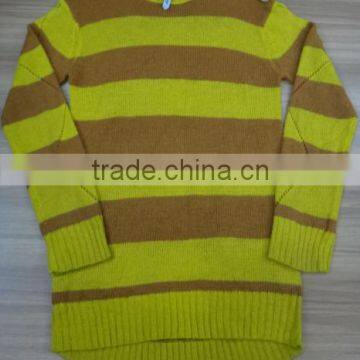 MEN'S LONG SLEEVE STRIPED SWEATER