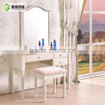 Modern White Wood MDF Panel Simple Vanity Korean Furniture Dressing Table Quality Choice