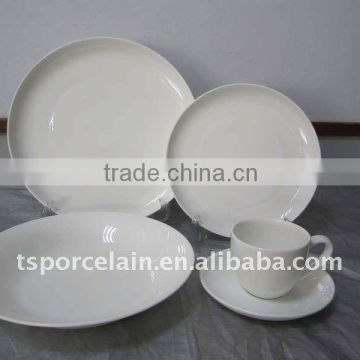 20pcs white bone china dinner set