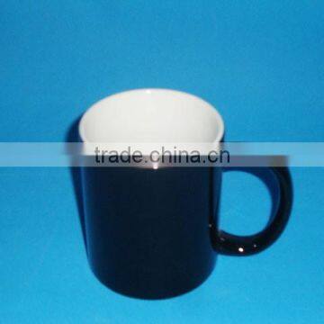 Porcelain cheap color-glazed round gifts coffee mug with custom design