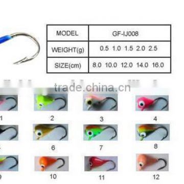 Fishing lead head jigs