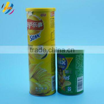 easy peel off food grade pringle potato chip packaging paper can